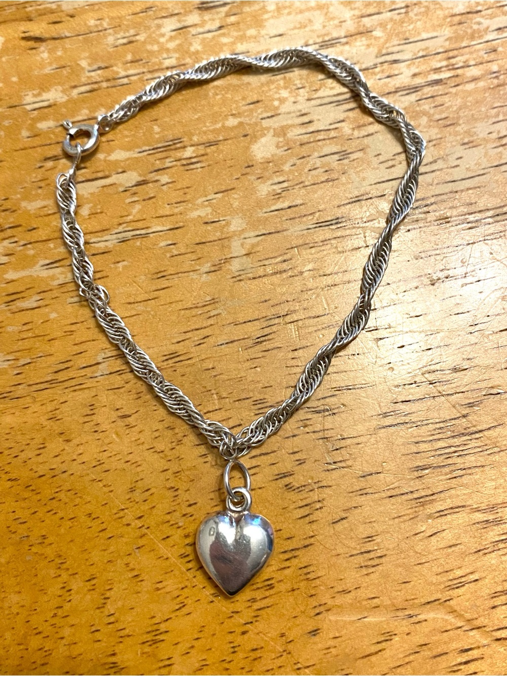 Vintage Puffy Heart Jewelry Set